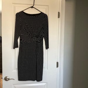 🛍️DONATED | The Limited | Sleeved Black & White Dress
